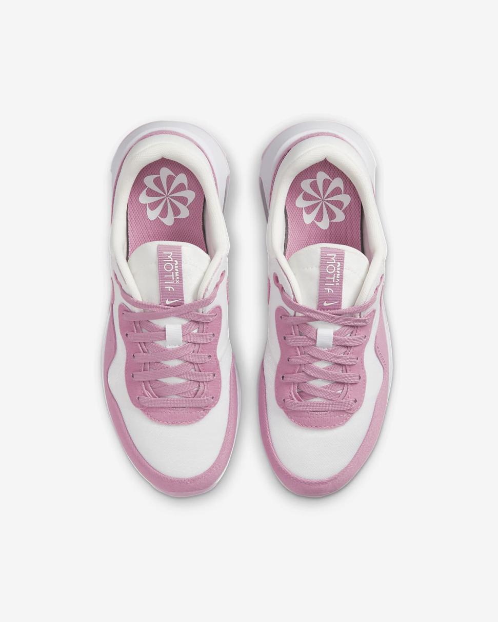 Nike Air Max Motif Summit White/White/Pink Foam/Elemental Pink | Kids Nike First Day Kicks
