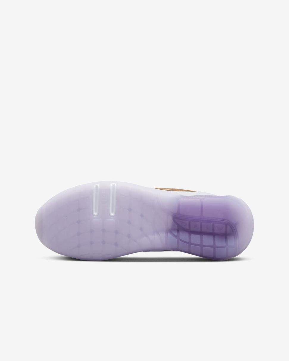 Nike Air Max Motif White/Midnight Navy/Violet Frost/Metallic Copper | Kids Nike First Day Kicks