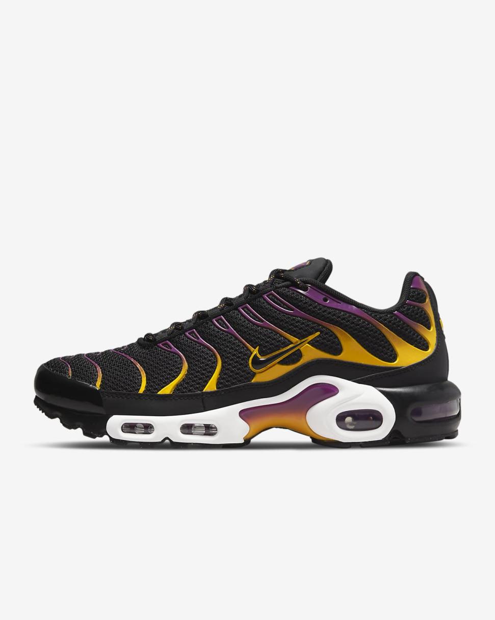 Nike Air Max Plus Black/University Gold/Viotech/Black | Mens Nike Lifestyle