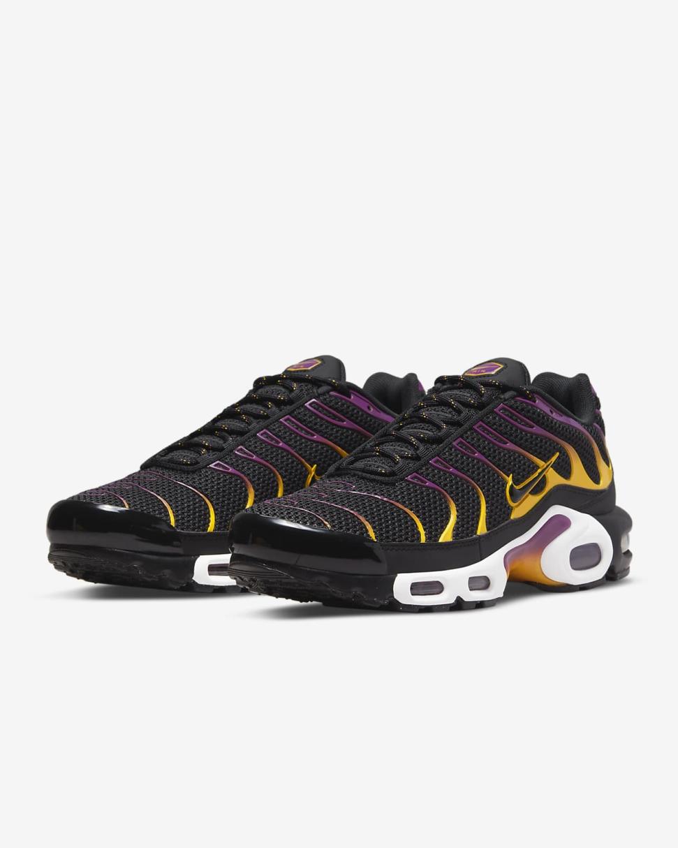 Nike Air Max Plus Black/University Gold/Viotech/Black | Mens Nike Lifestyle