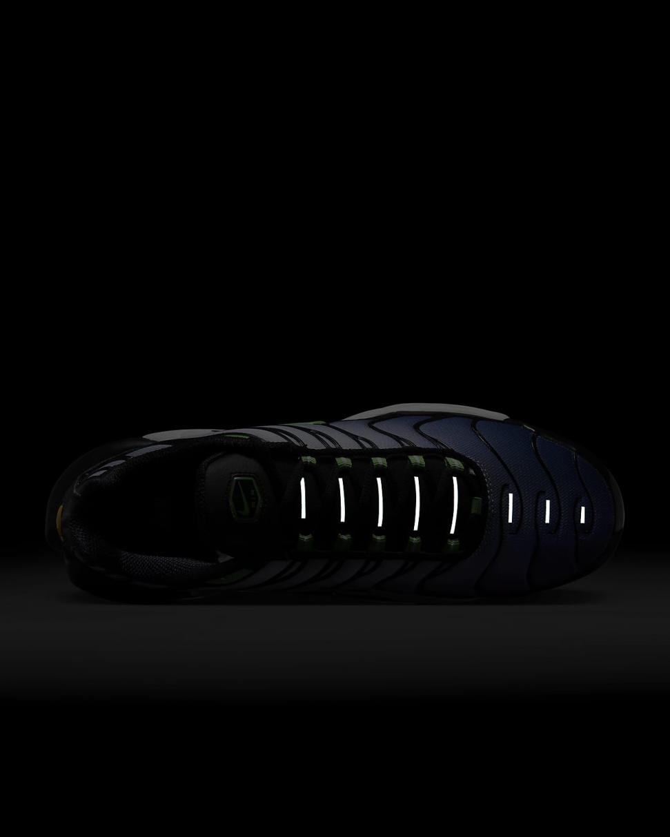 Nike Air Max Plus Black/White/Deep Royal/Scream Green | Mens Nike Lifestyle