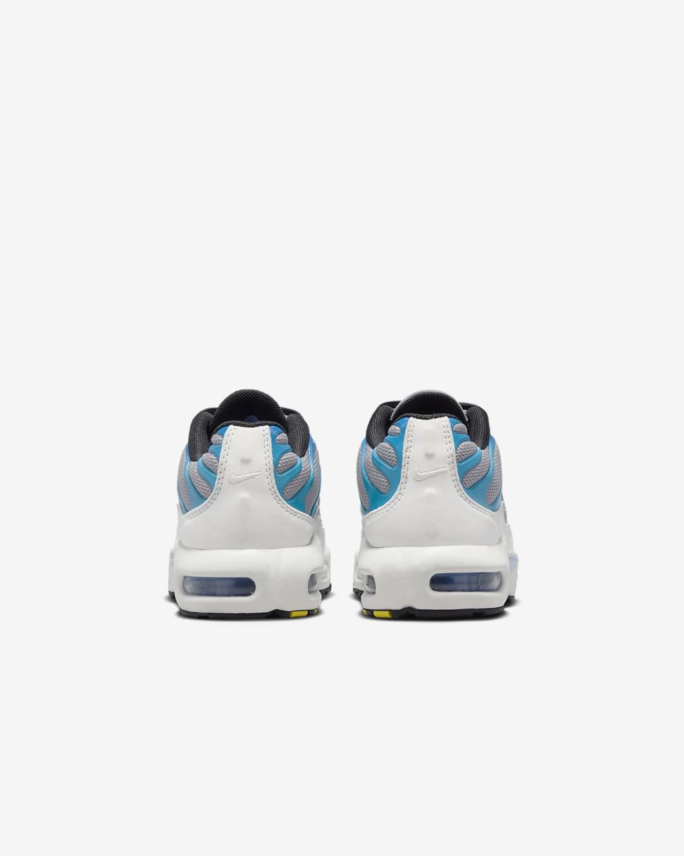 Nike Air Max Plus Light Smoke Grey/Blue Lightning/Racer Blue/Black | Kids Nike First Day Kicks