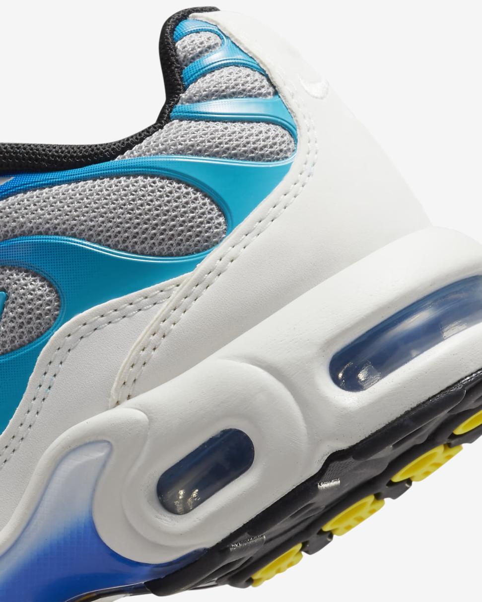 Nike Air Max Plus Light Smoke Grey/Blue Lightning/Racer Blue/Black | Kids Nike First Day Kicks