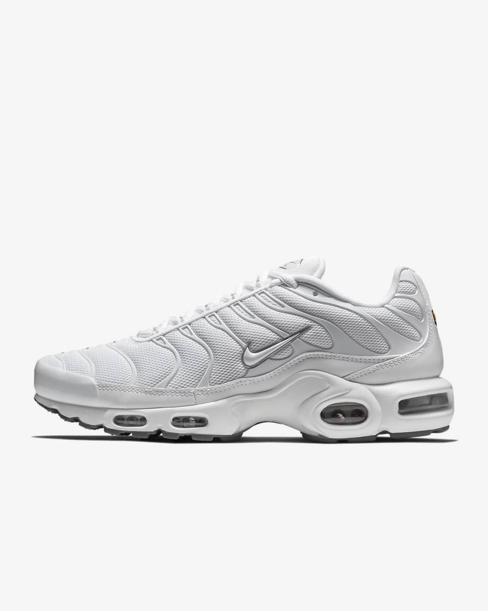 Nike Air Max Plus White/Black/Cool Grey/White | Mens Nike First Day Kicks