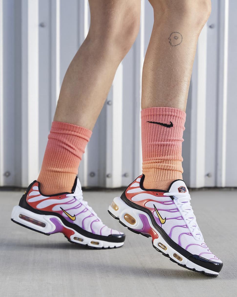 Nike Air Max Plus White/Black/Picante Red/Citron Pulse | Womens Nike Lifestyle