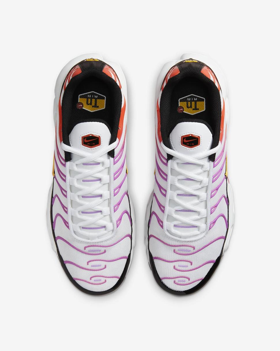 Nike Air Max Plus White/Black/Picante Red/Citron Pulse | Womens Nike Lifestyle
