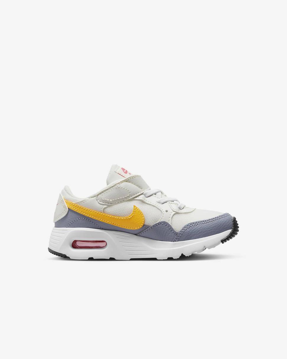 Nike Air Max SC Sail/Indigo Haze/White/Laser Orange | Kids Nike First Day Kicks