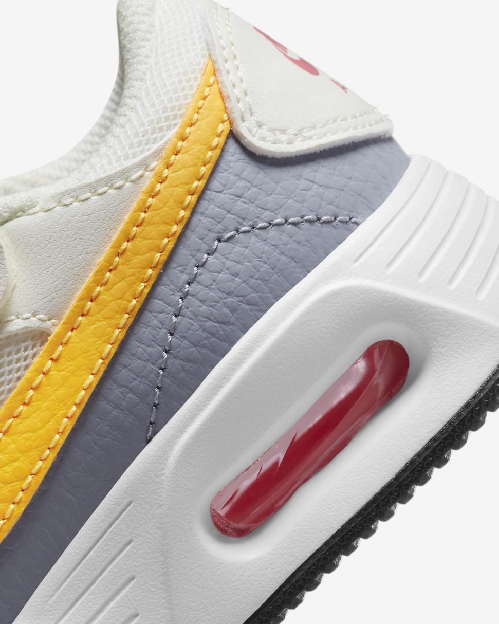 Nike Air Max SC Sail/Indigo Haze/White/Laser Orange | Kids Nike First Day Kicks