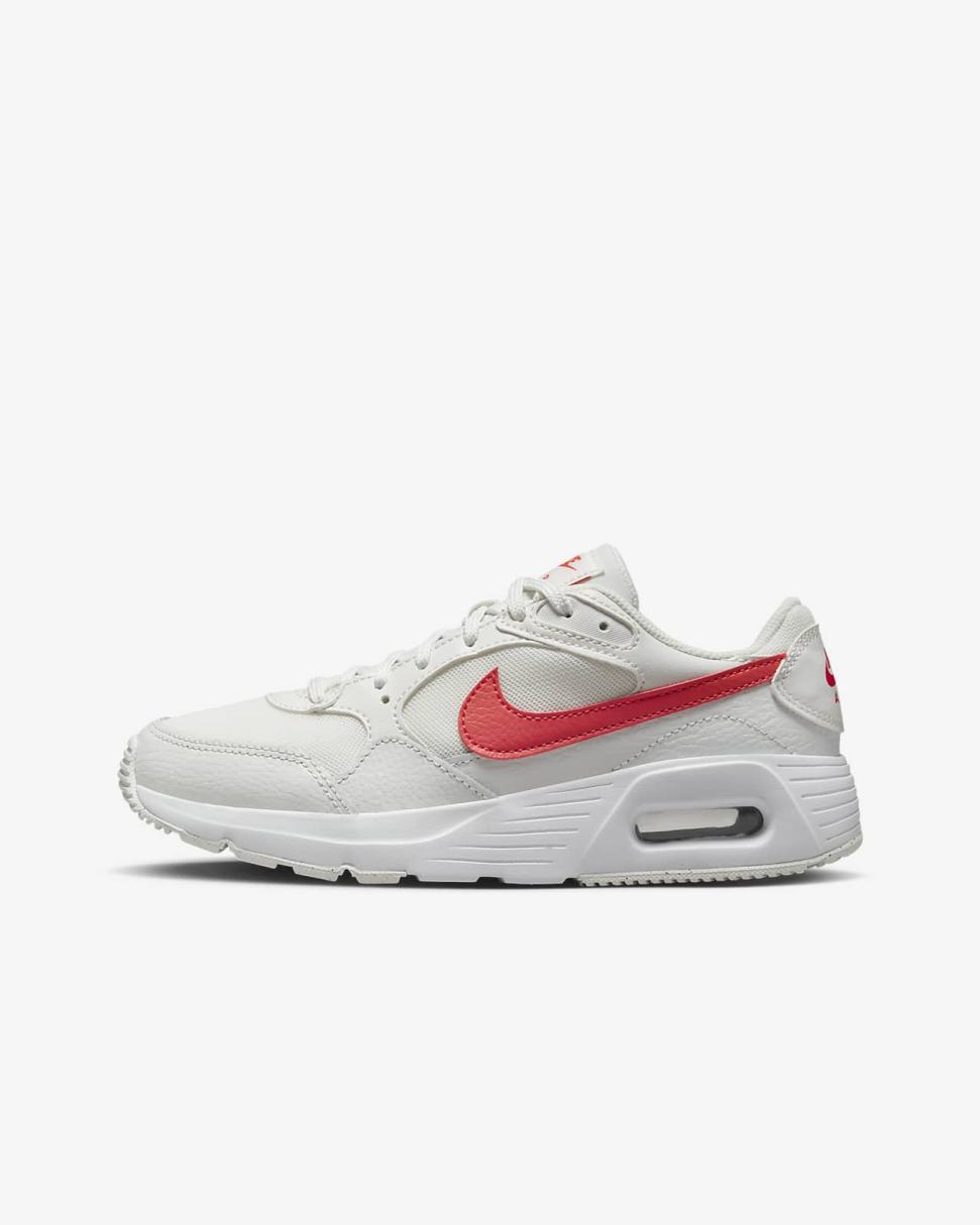 Nike Air Max SC Summit White/White/Track Red | Kids Nike First Day Kicks