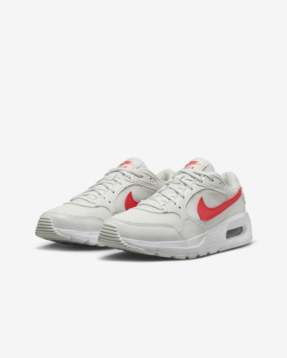 Nike Air Max SC Summit White/White/Track Red | Kids Nike First Day Kicks