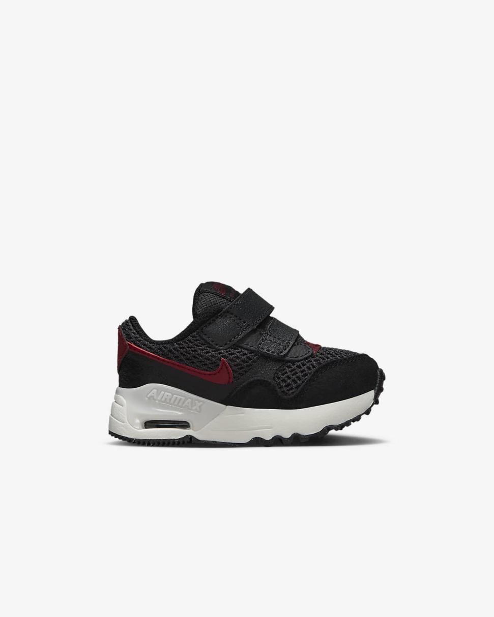 Nike Air Max SYSTM Black/Anthracite/Summit White/Team Red | Kids Nike Air Max