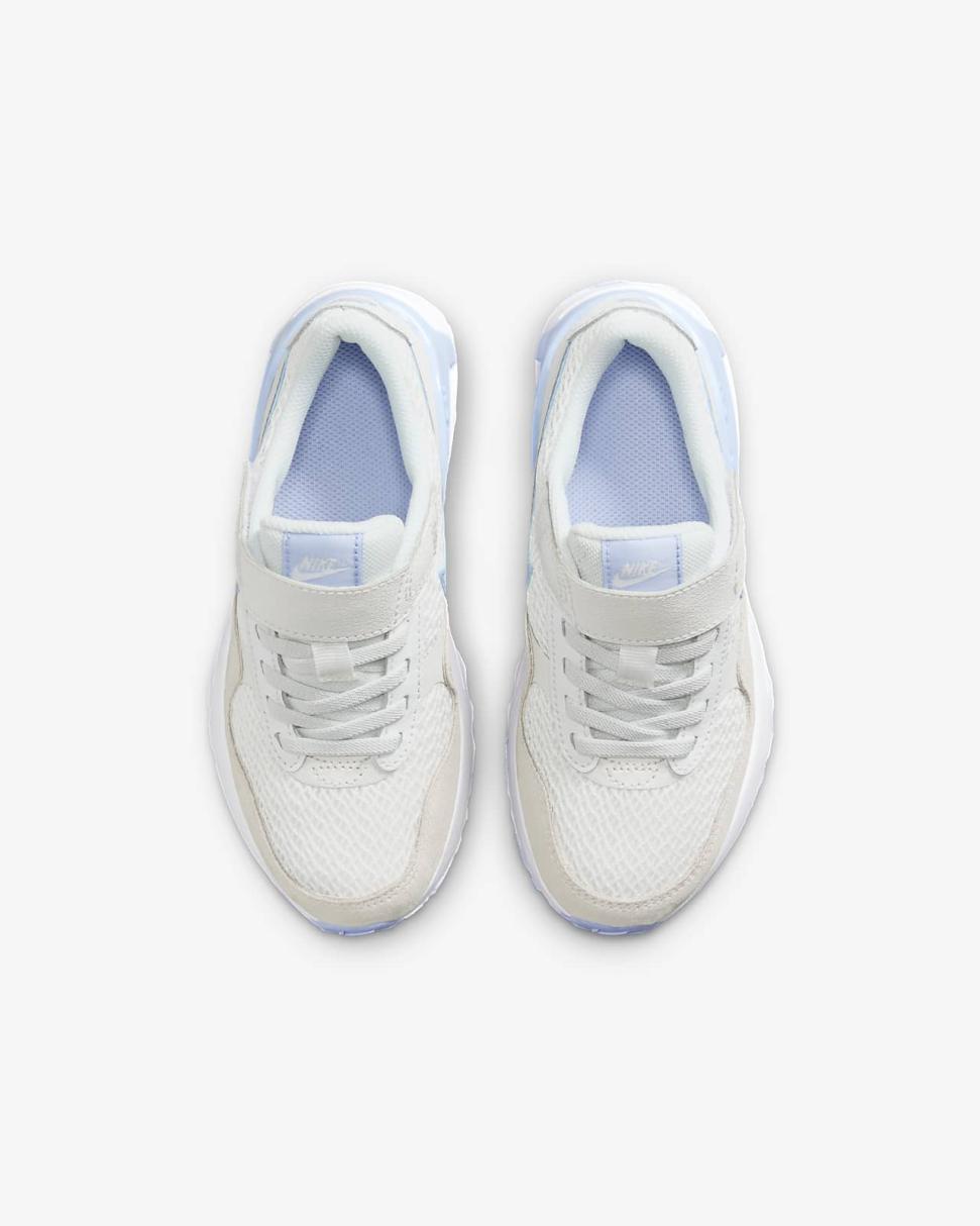 Nike Air Max SYSTM Summit White/White/Pure Platinum/Cobalt Bliss | Kids Nike First Day Kicks