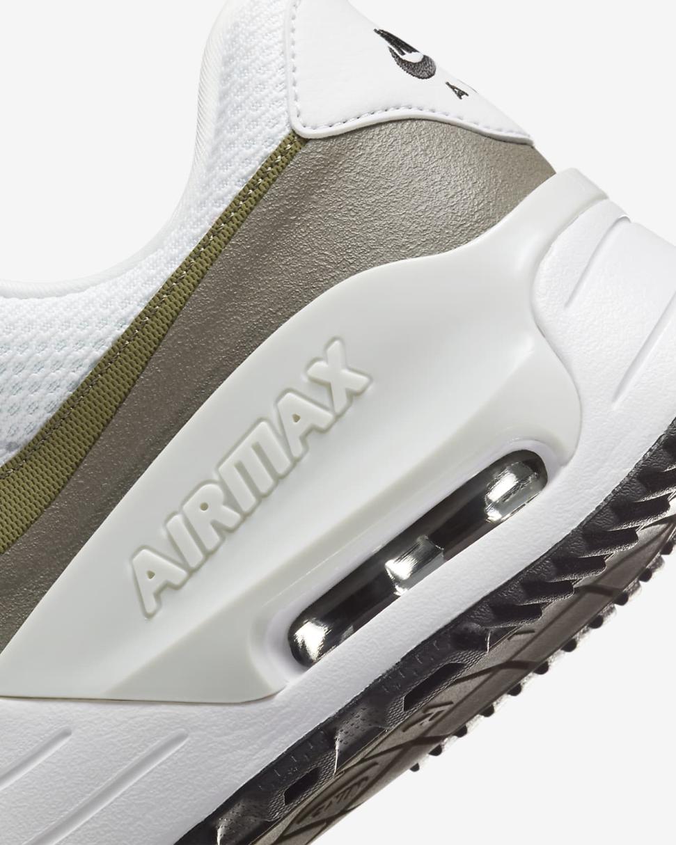 Nike Air Max SYSTM White/Black/Flat Pewter/Medium Olive | Mens Nike First Day Kicks