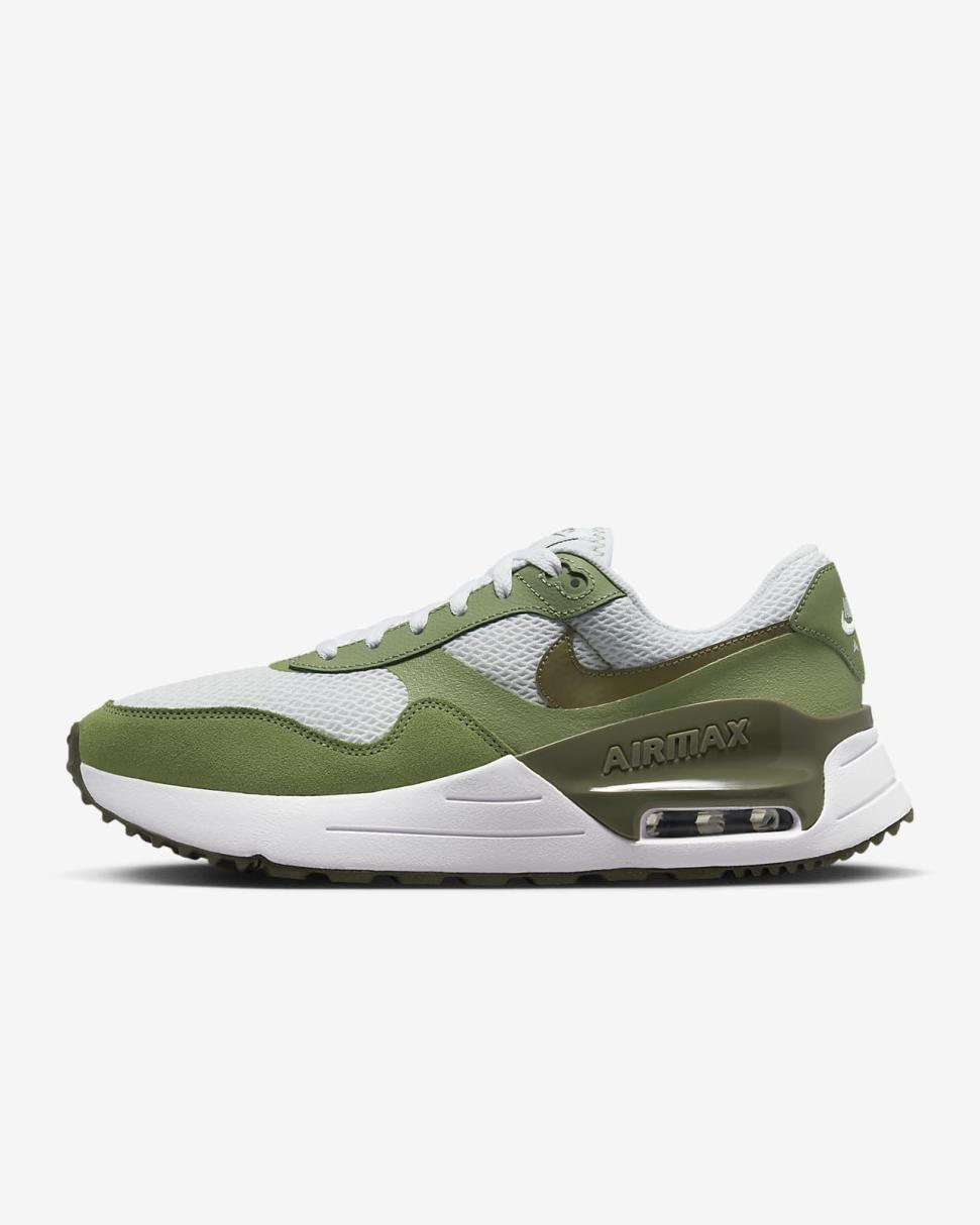 Nike Air Max SYSTM White/Oil Green/Medium Olive | Mens Nike Lifestyle