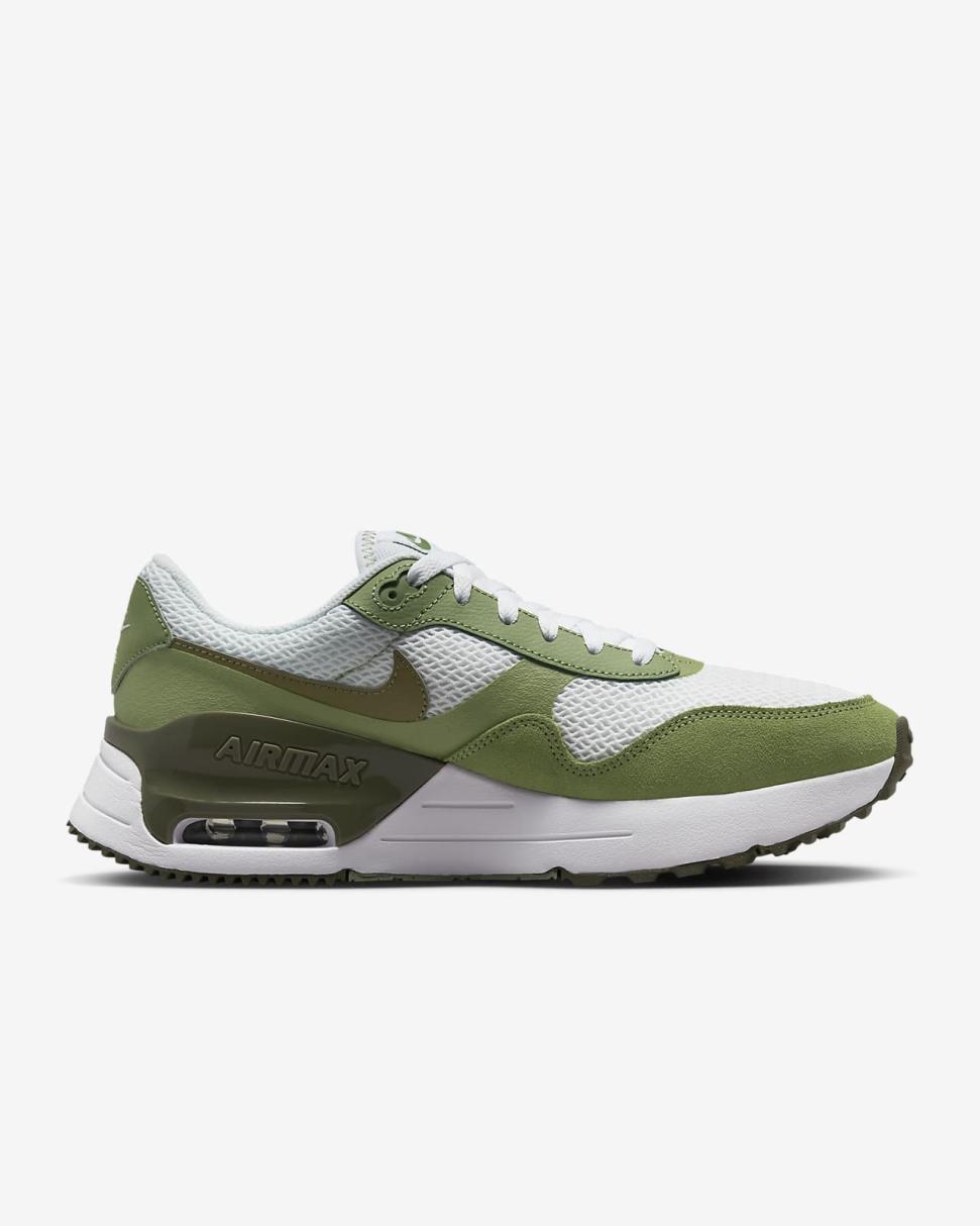 Nike Air Max SYSTM White/Oil Green/Medium Olive | Mens Nike Lifestyle