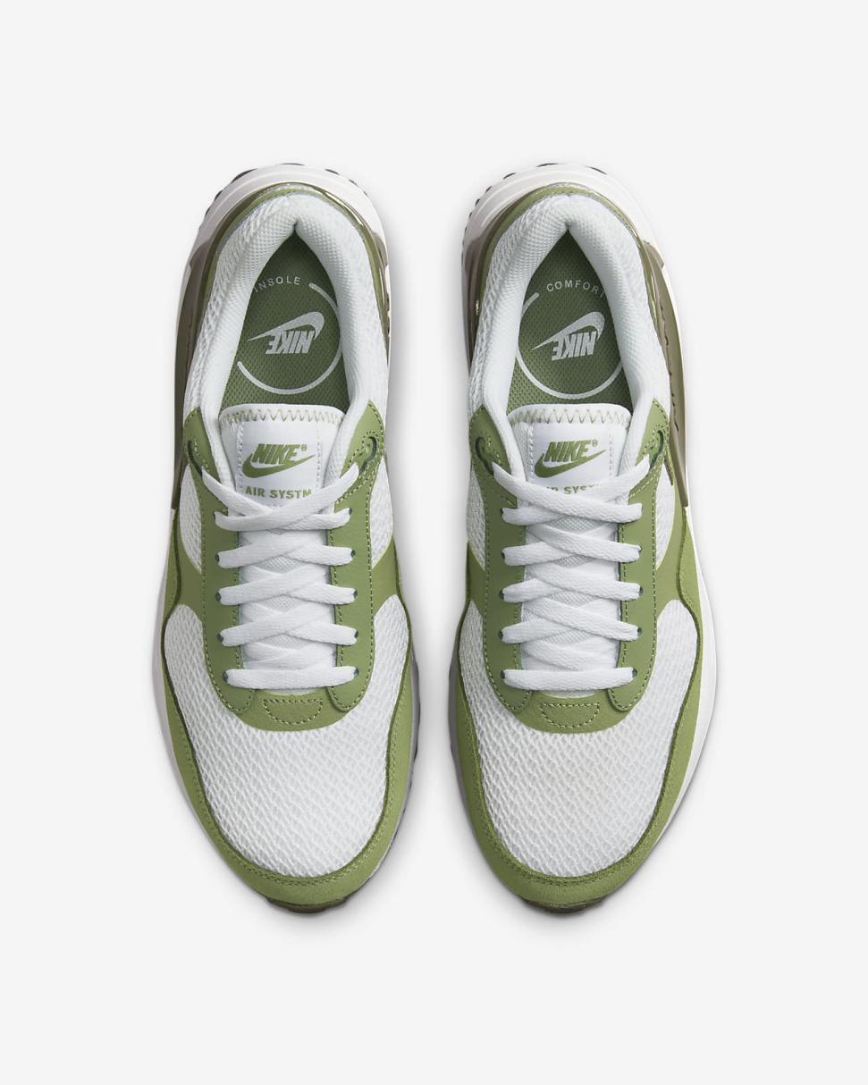 Nike Air Max SYSTM White/Oil Green/Medium Olive | Mens Nike Lifestyle