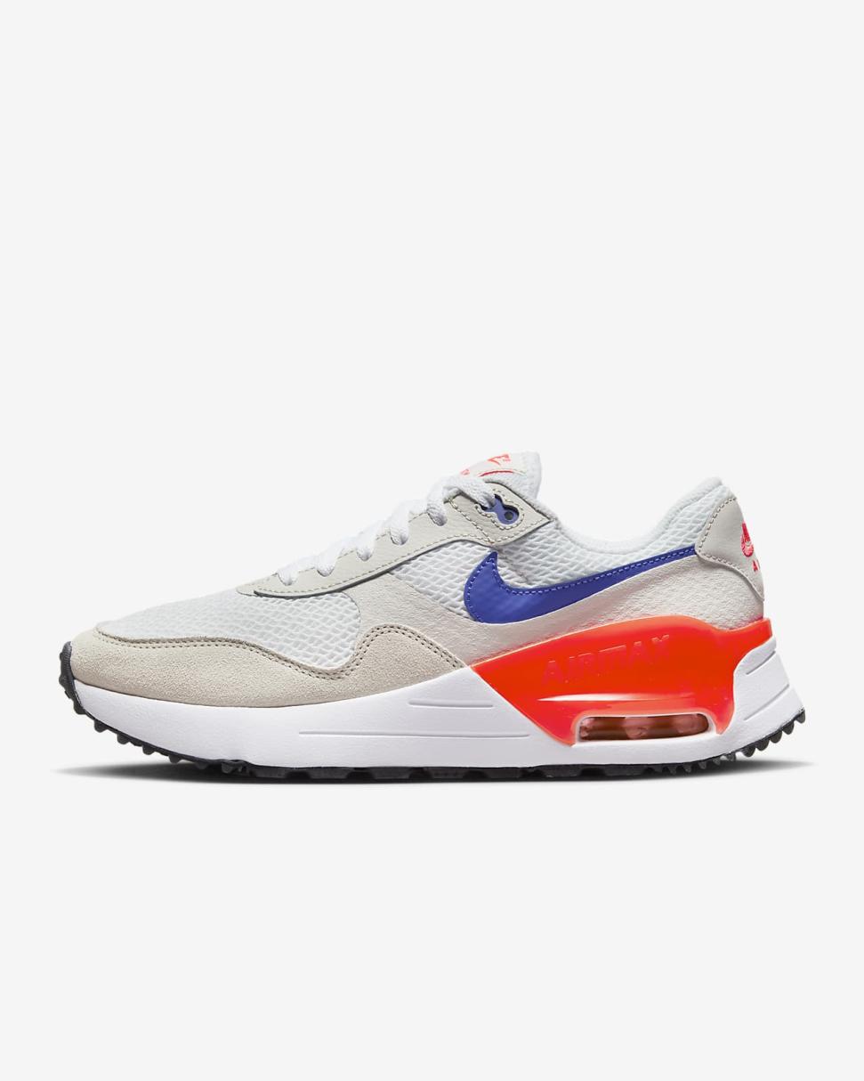 Nike Air Max SYSTM White/Phantom/Bright Crimson/Lapis | Womens Nike Lifestyle