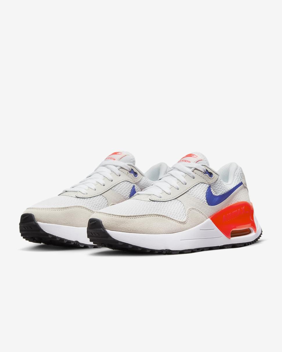 Nike Air Max SYSTM White/Phantom/Bright Crimson/Lapis | Womens Nike Lifestyle
