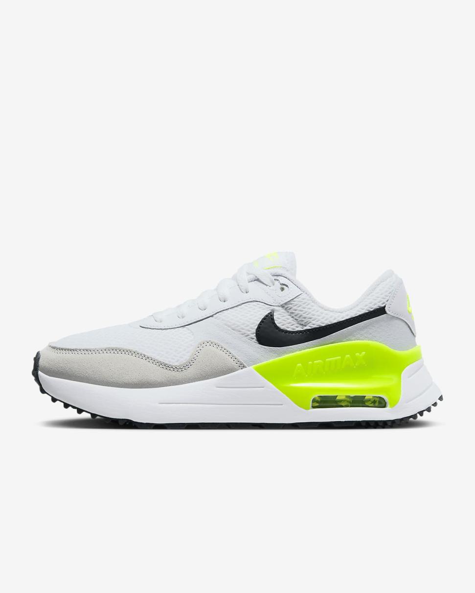 Nike Air Max SYSTM White/Pure Platinum/Volt/Black | Womens Nike Lifestyle