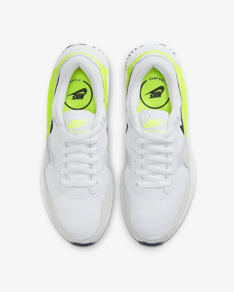Nike Air Max SYSTM White/Pure Platinum/Volt/Black | Womens Nike Lifestyle