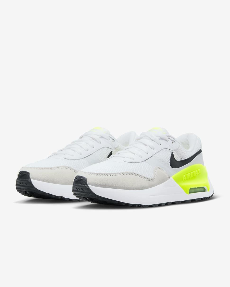 Nike Air Max SYSTM White/Pure Platinum/Volt/Black | Womens Nike Lifestyle