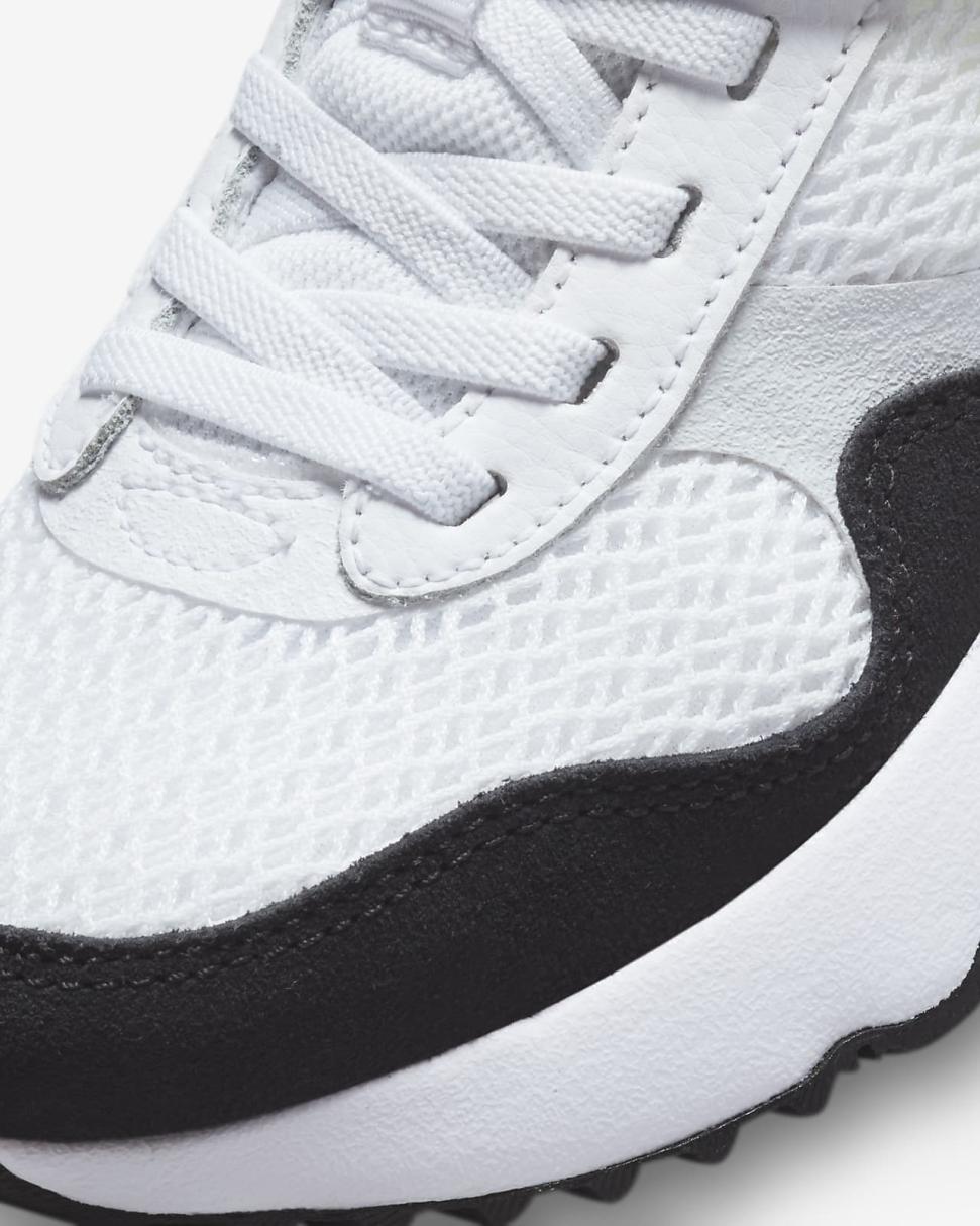 Nike Air Max SYSTM White/Volt/Pure Platinum/Black | Kids Nike First Day Kicks