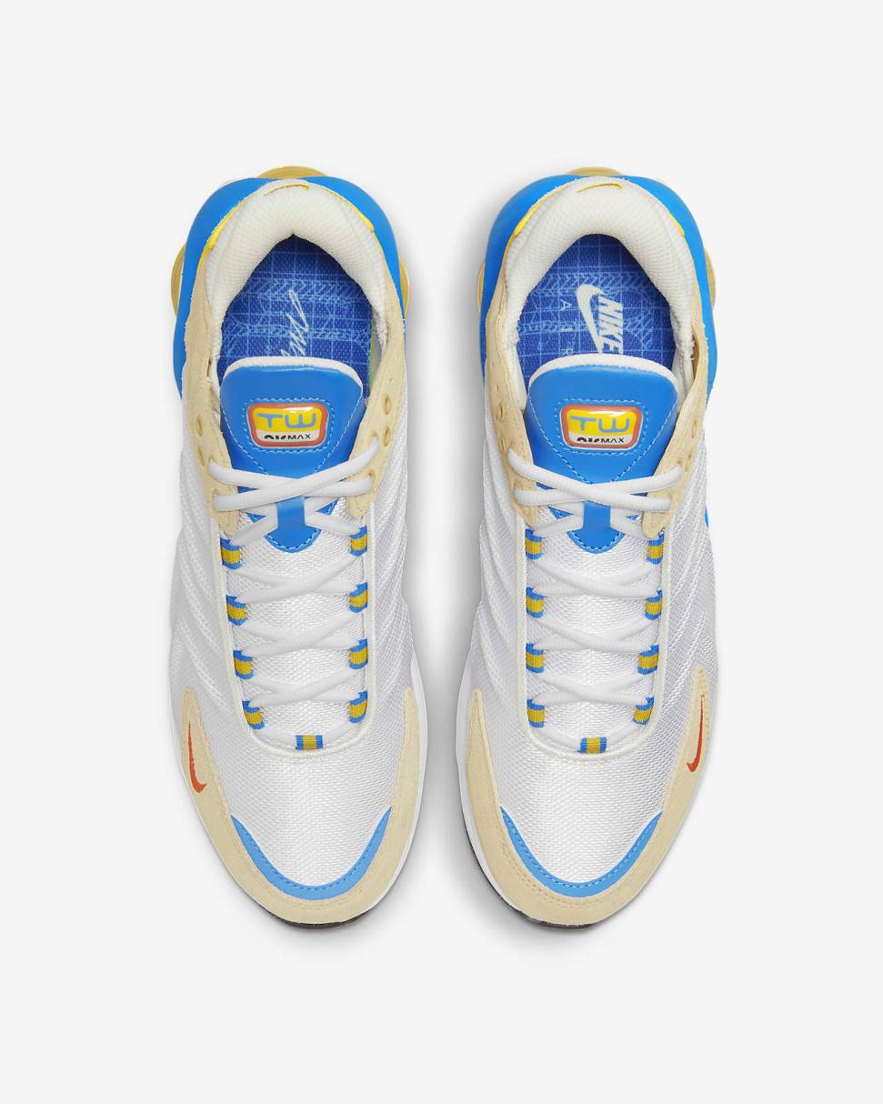 Nike Air Max TW SE Summit White/Sesame/Light Photo Blue/Safety Orange | Mens Nike Lifestyle