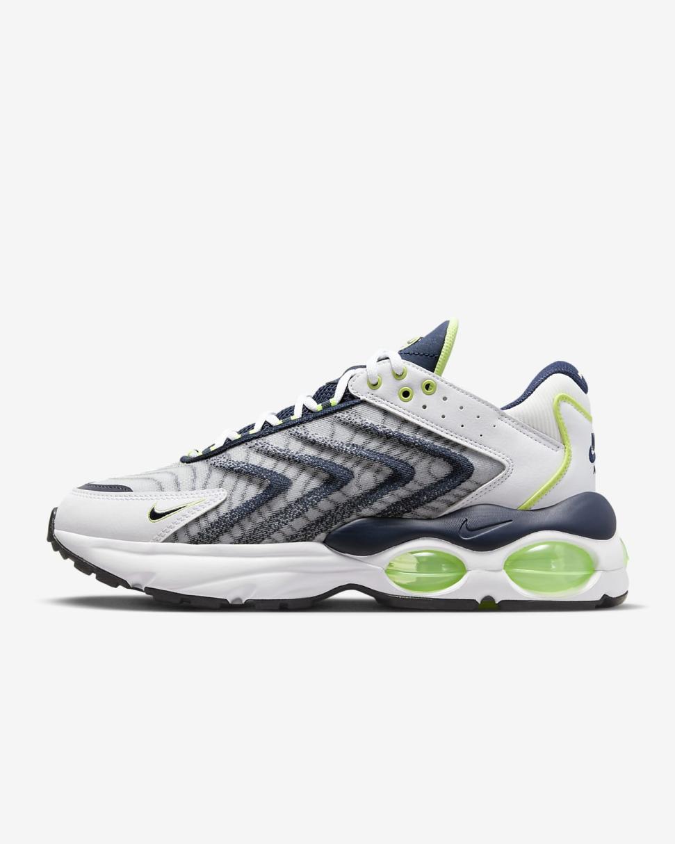 Nike Air Max TW White/Light Lemon Twist/Pure Platinum/Midnight Navy | Mens Nike First Day Kicks