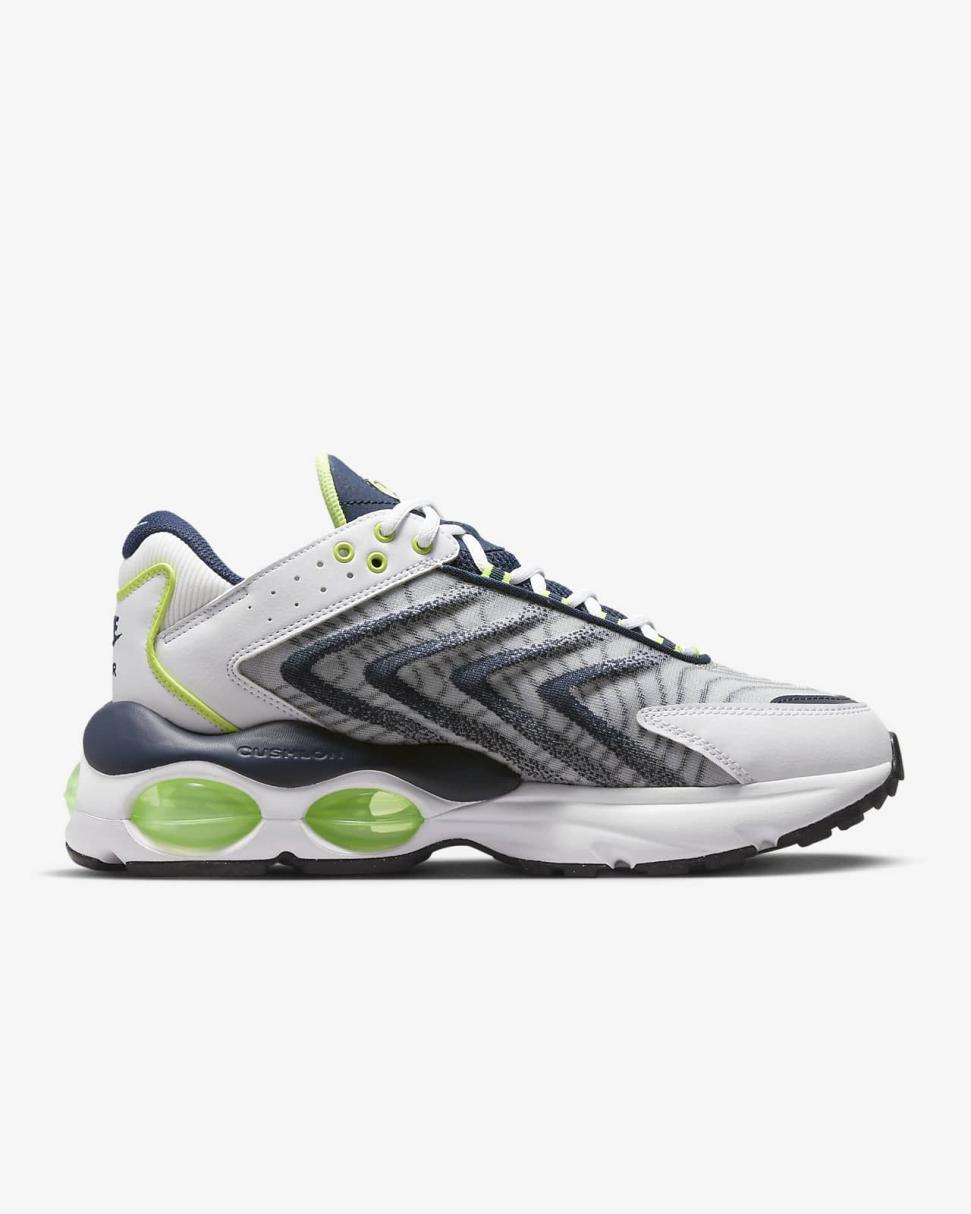 Nike Air Max TW White/Light Lemon Twist/Pure Platinum/Midnight Navy | Mens Nike First Day Kicks