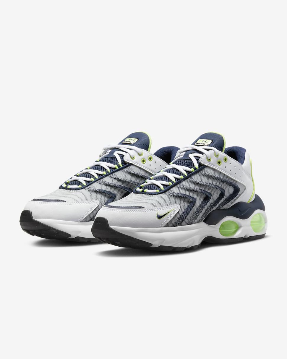 Nike Air Max TW White/Light Lemon Twist/Pure Platinum/Midnight Navy | Mens Nike First Day Kicks