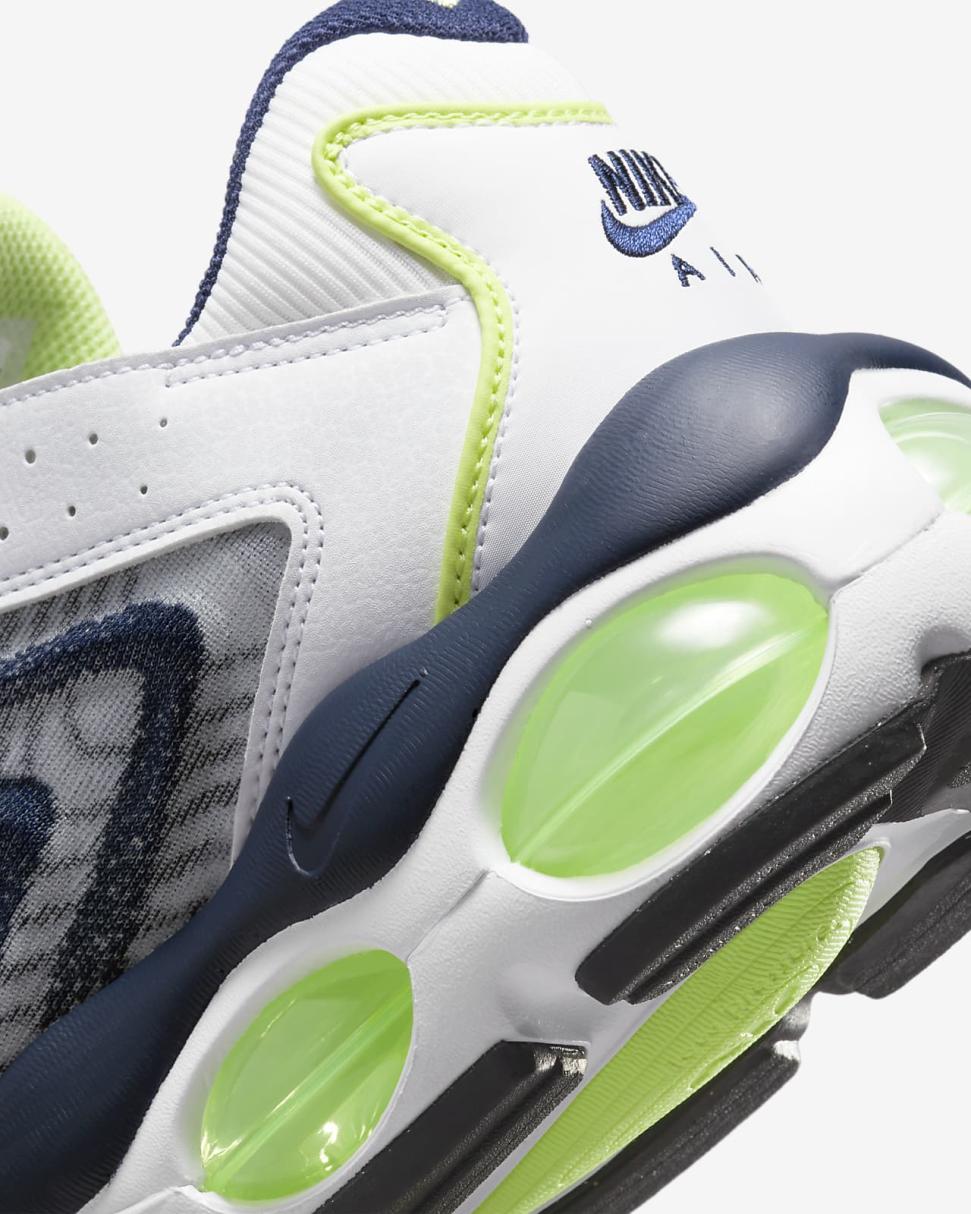 Nike Air Max TW White/Light Lemon Twist/Pure Platinum/Midnight Navy | Mens Nike First Day Kicks