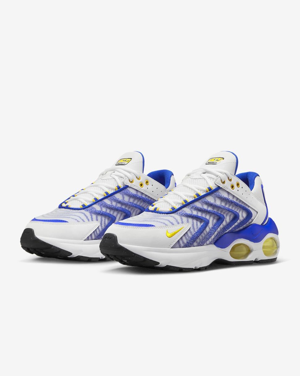 Nike Air Max TW White/Racer Blue/Black/Speed Yellow | Mens Nike First Day Kicks