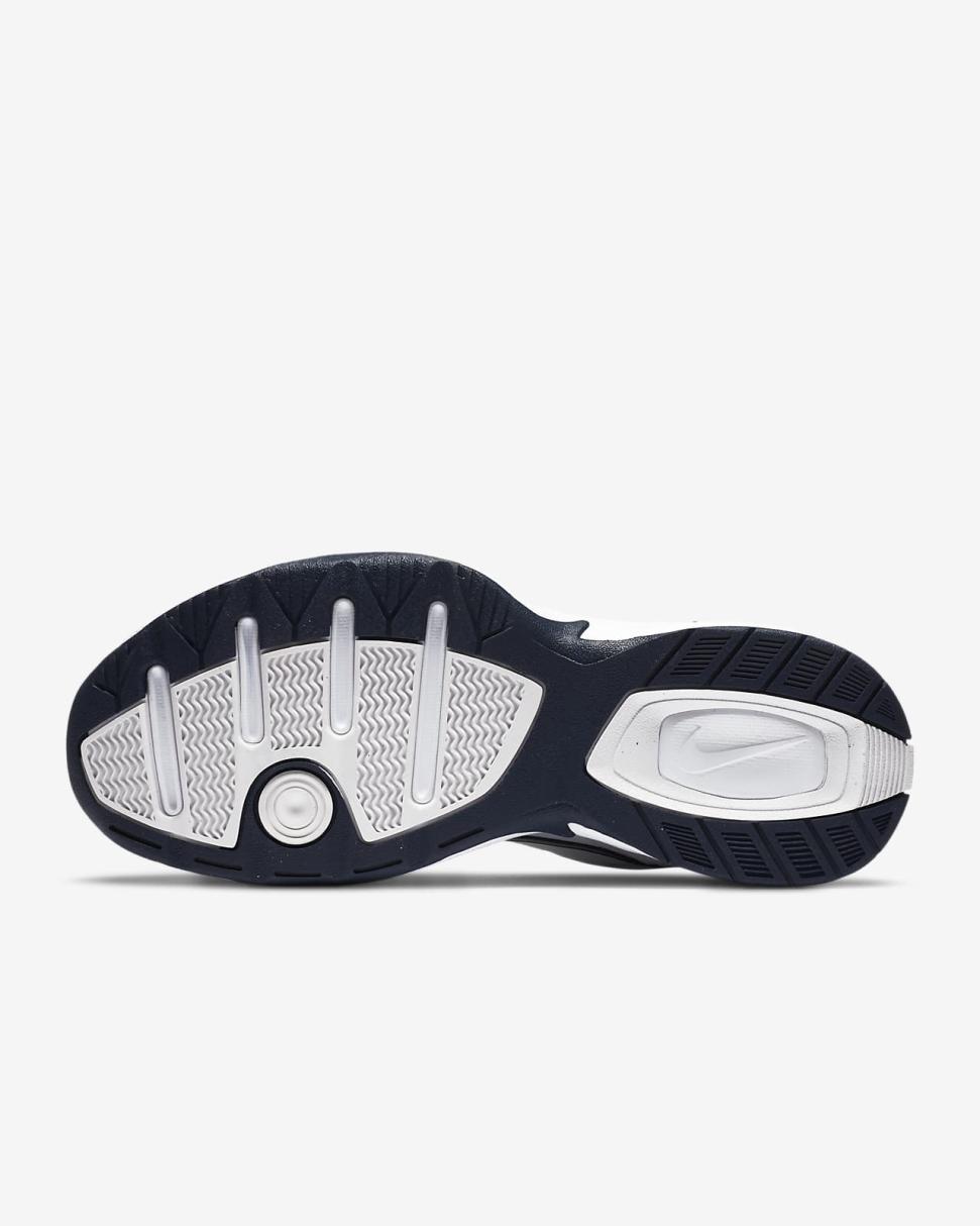 Nike Air Monarch IV White/Metallic Silver | Mens Nike Lifestyle