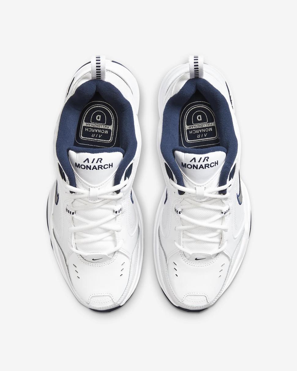 Nike Air Monarch IV White/Metallic Silver | Mens Nike Lifestyle