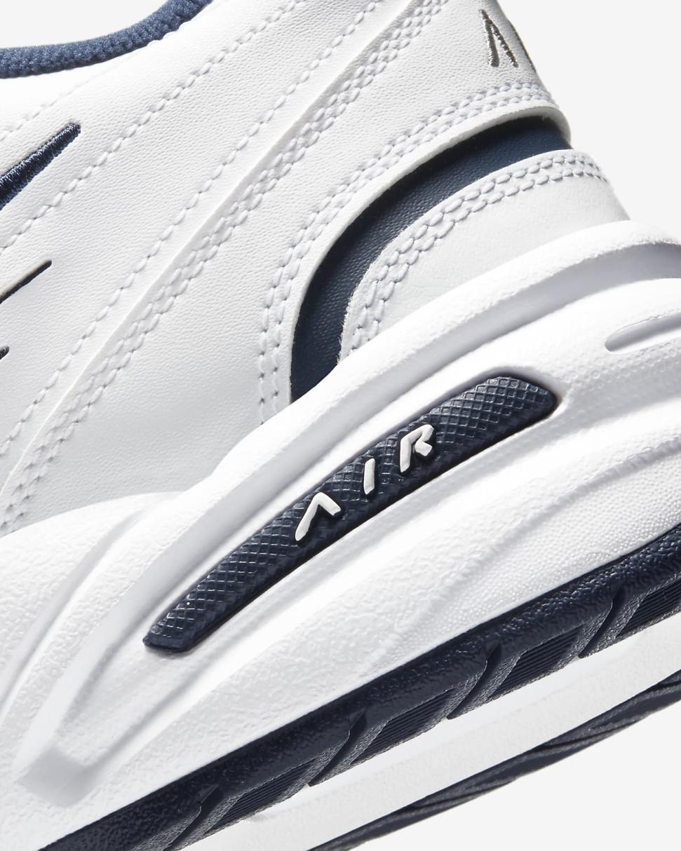 Nike Air Monarch IV White/Metallic Silver | Mens Nike Lifestyle