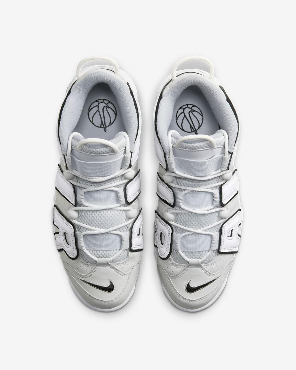 Nike Air More Uptempo '96 Photon Dust/White/Black/Metallic Silver | Mens Nike Lifestyle