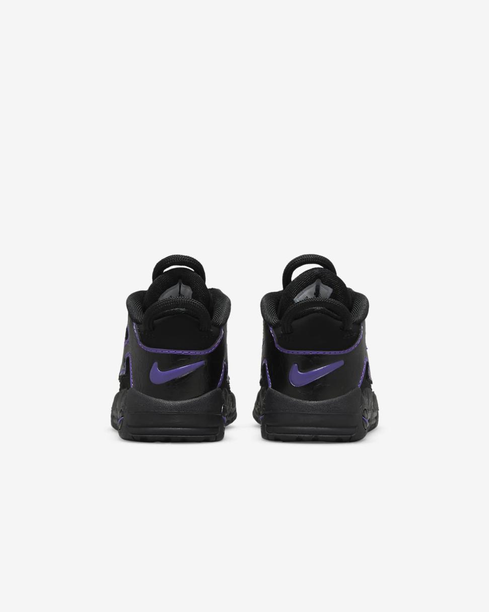 Nike Air More Uptempo Black/White/Metallic Gold/Action Grape | Kids Nike Lifestyle