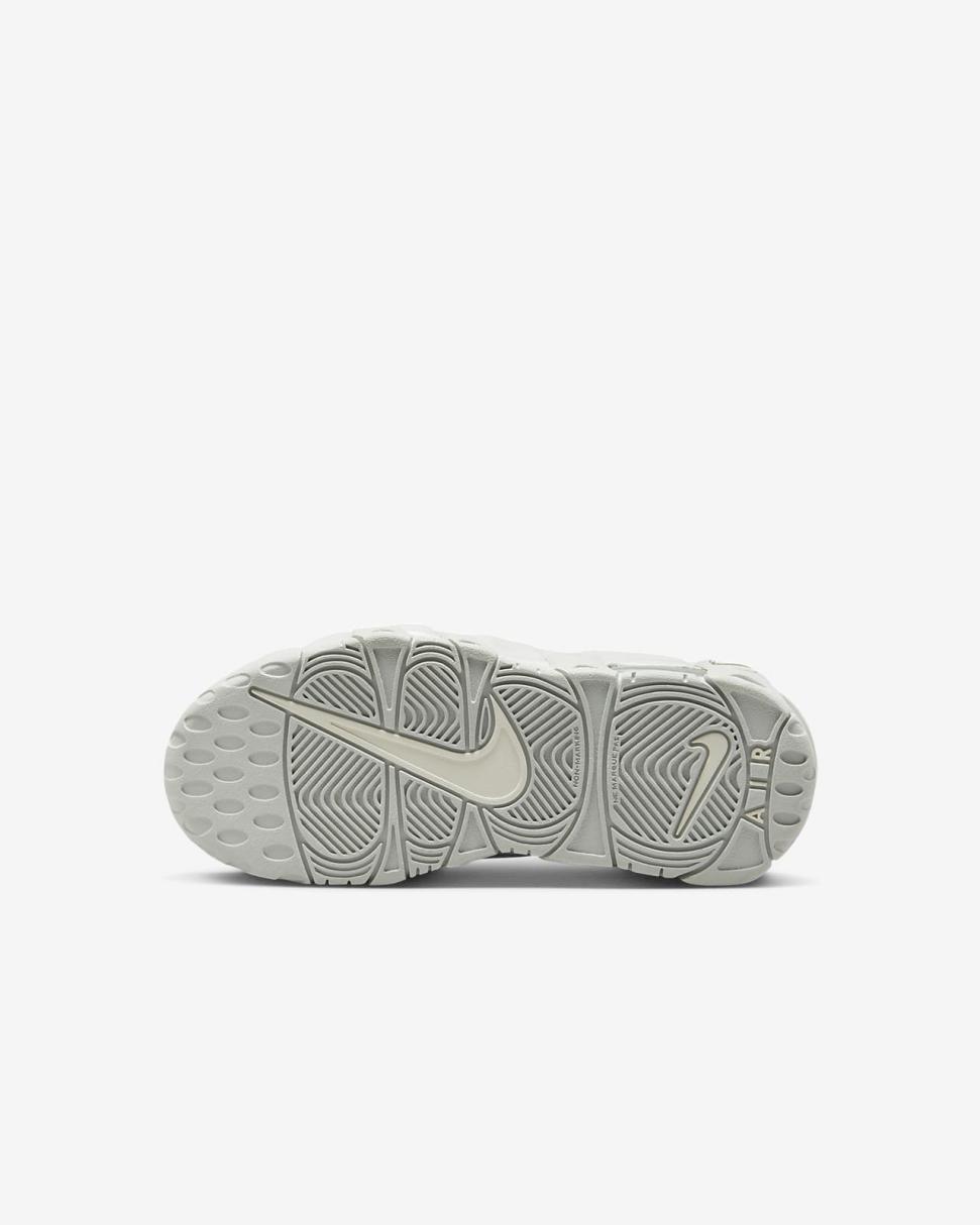 Nike Air More Uptempo Photon Dust/White/Black/Metallic Silver | Kids Nike Lifestyle