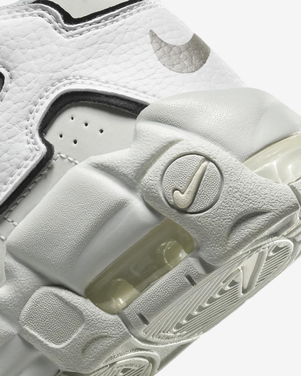 Nike Air More Uptempo Photon Dust/White/Black/Metallic Silver | Kids Nike Lifestyle