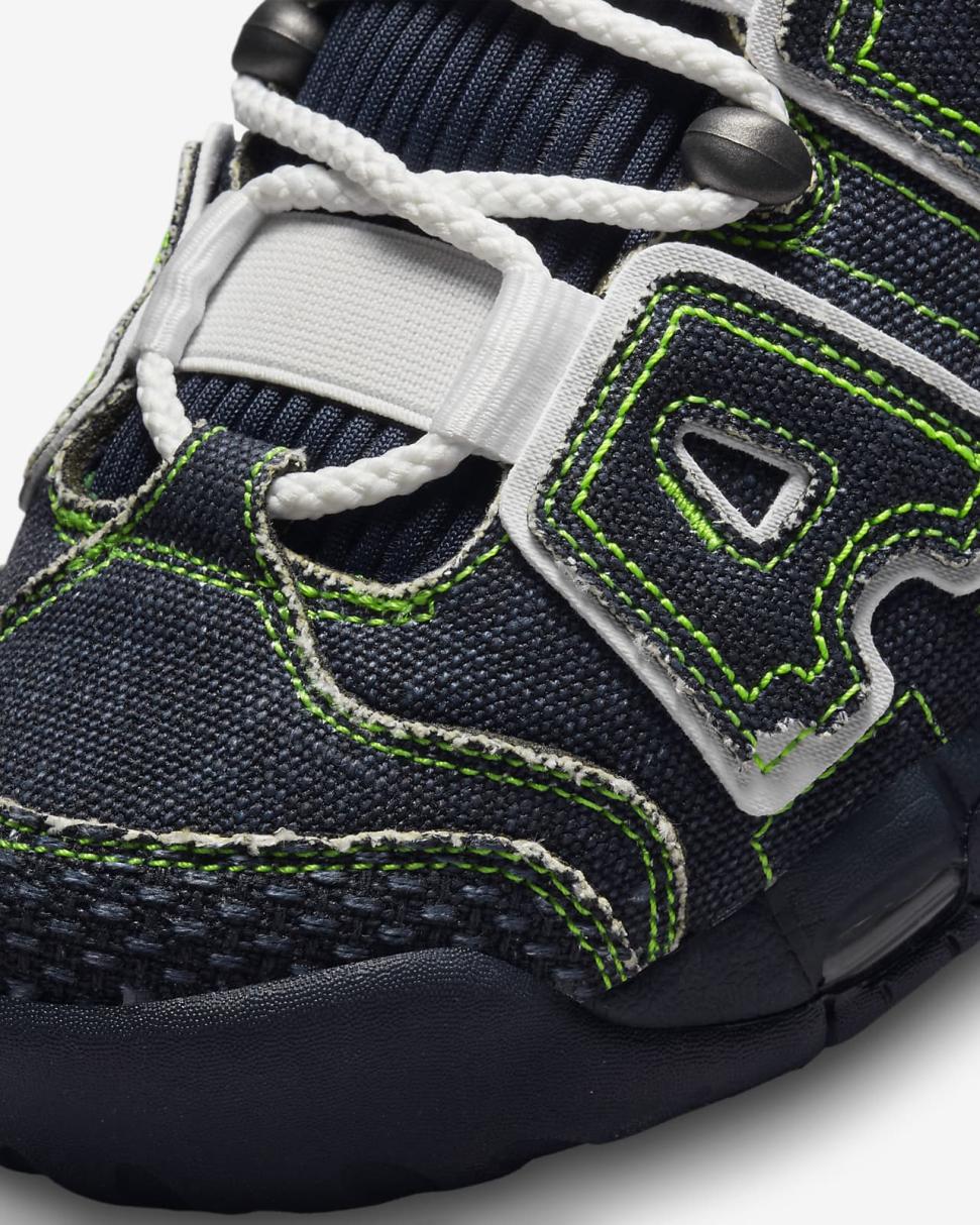 Nike Air More Uptempo X Serena Williams Design Crew Dark Obsidian/Space Purple/Volt/Summit White | Womens Nike Lifestyle