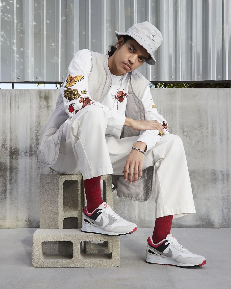 Nike Air Pegasus '89 Swan/Rose Coral/Black/Medium Grey | Mens Nike Lifestyle