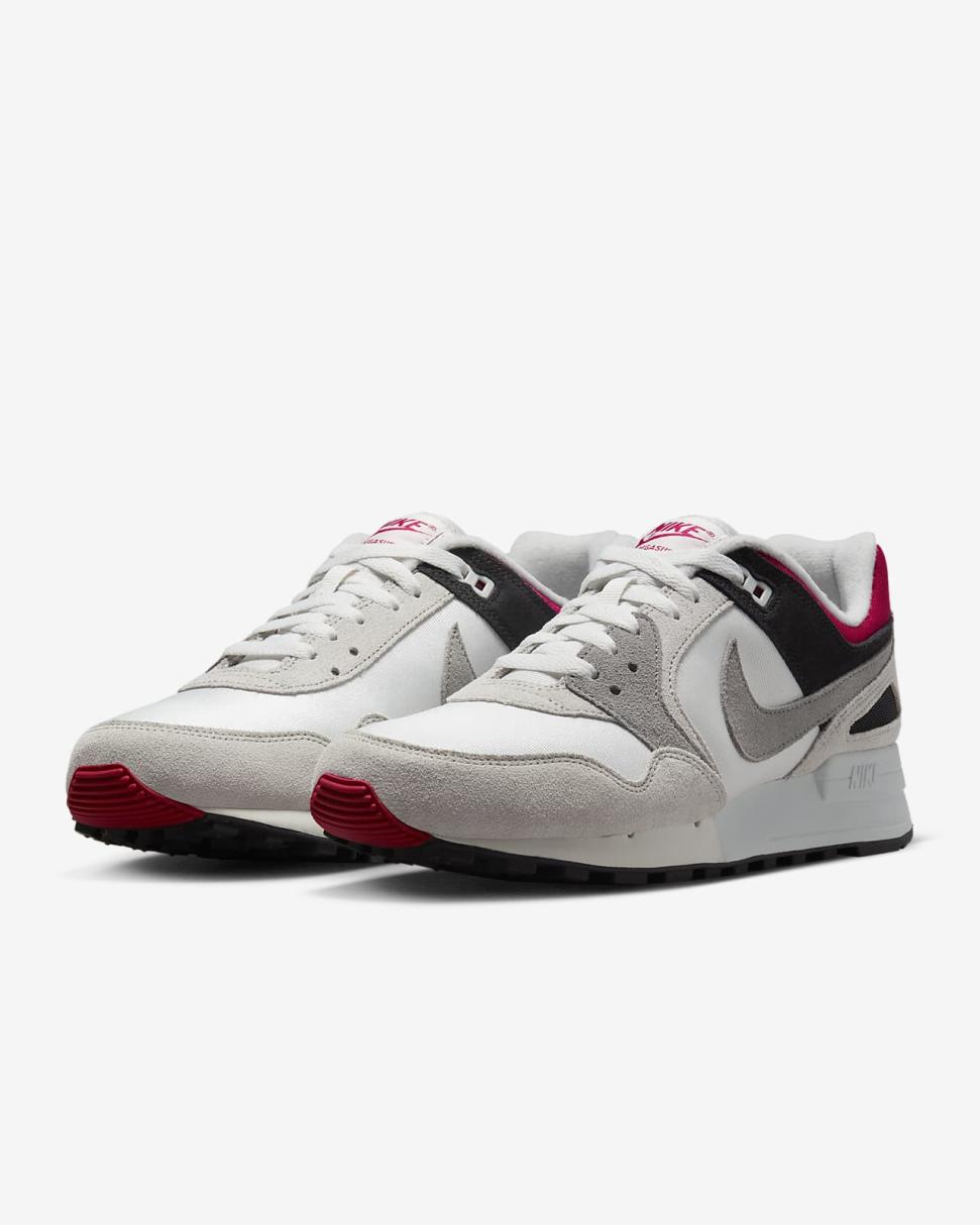 Nike Air Pegasus '89 Swan/Rose Coral/Black/Medium Grey | Mens Nike Lifestyle