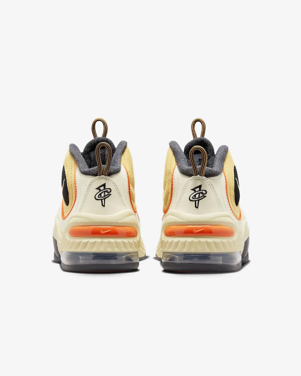 Nike Air Penny 2 Wheat Gold/Black/Coconut Milk/Safety Orange | Mens Nike Lifestyle