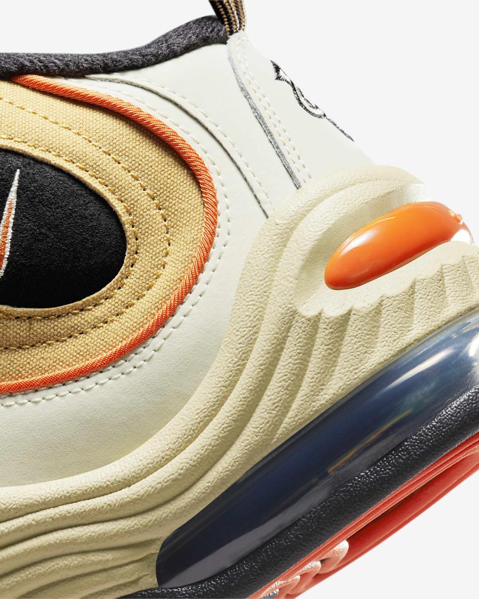 Nike Air Penny 2 Wheat Gold/Black/Coconut Milk/Safety Orange | Mens Nike Lifestyle