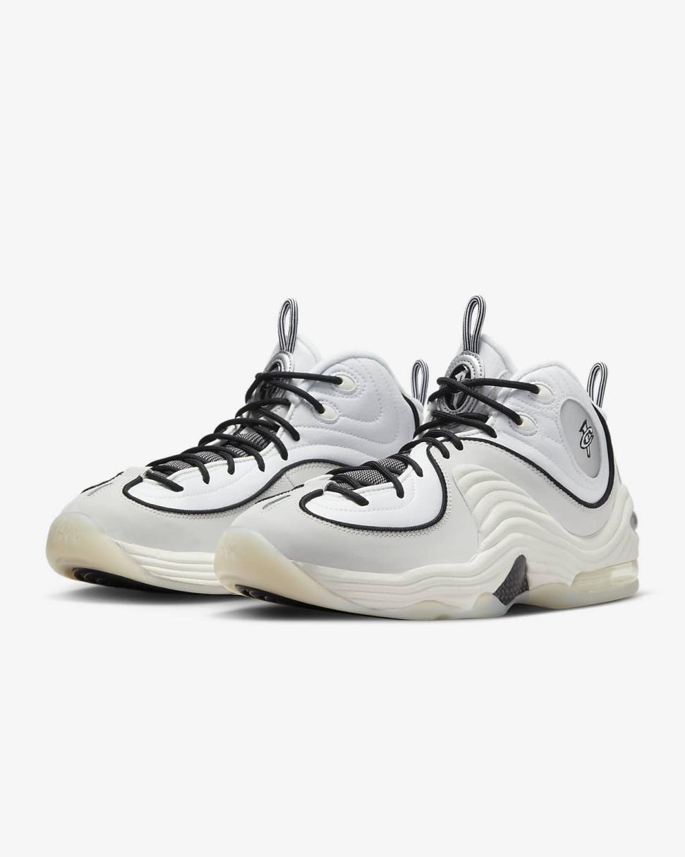 Nike Air Penny 2 White/Black/Sail/Photon Dust | Mens Nike First Day Kicks