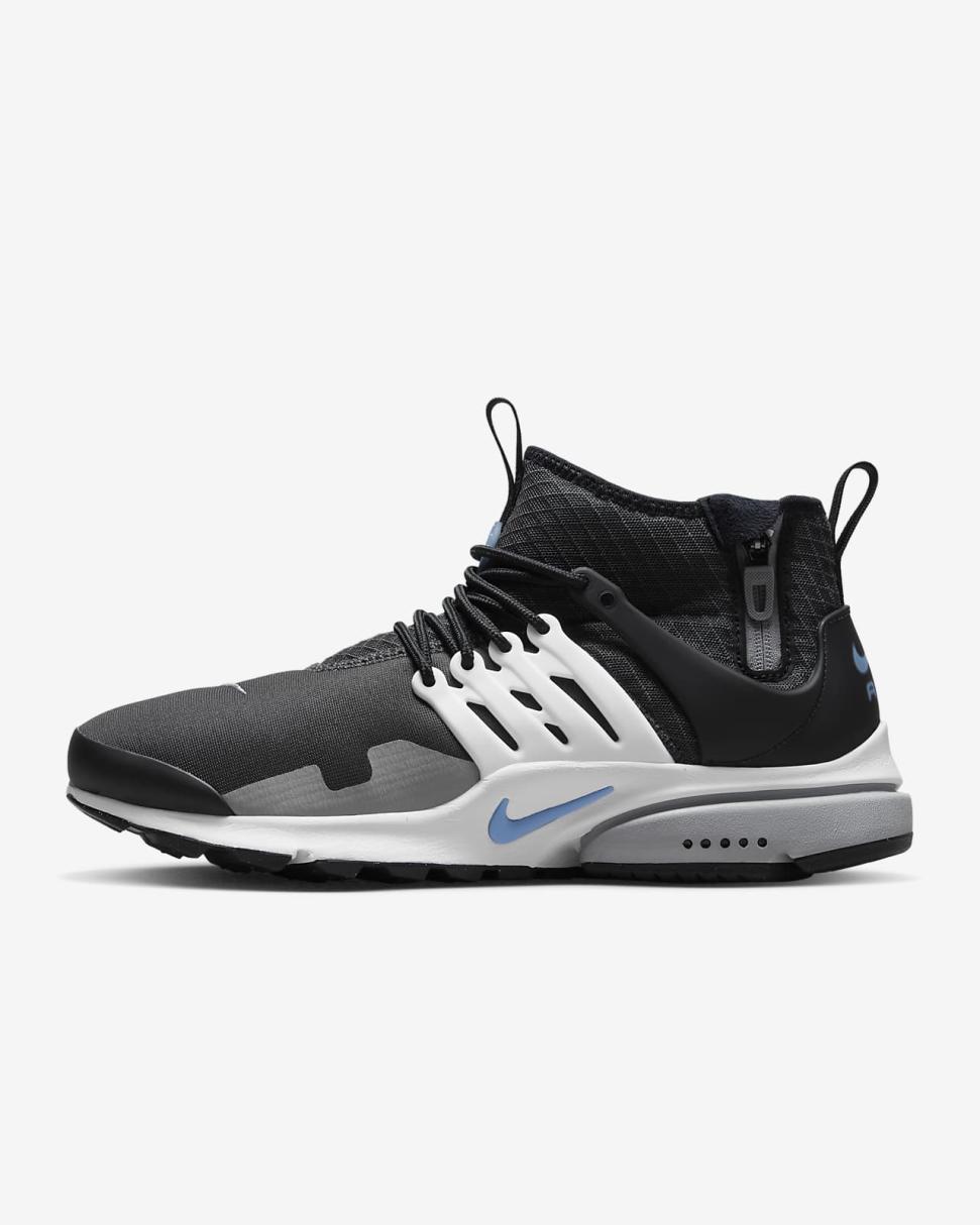 Nike Air Presto Mid Utility Anthracite/Summit White/Particle Grey/University Blue | Mens Nike Lifestyle