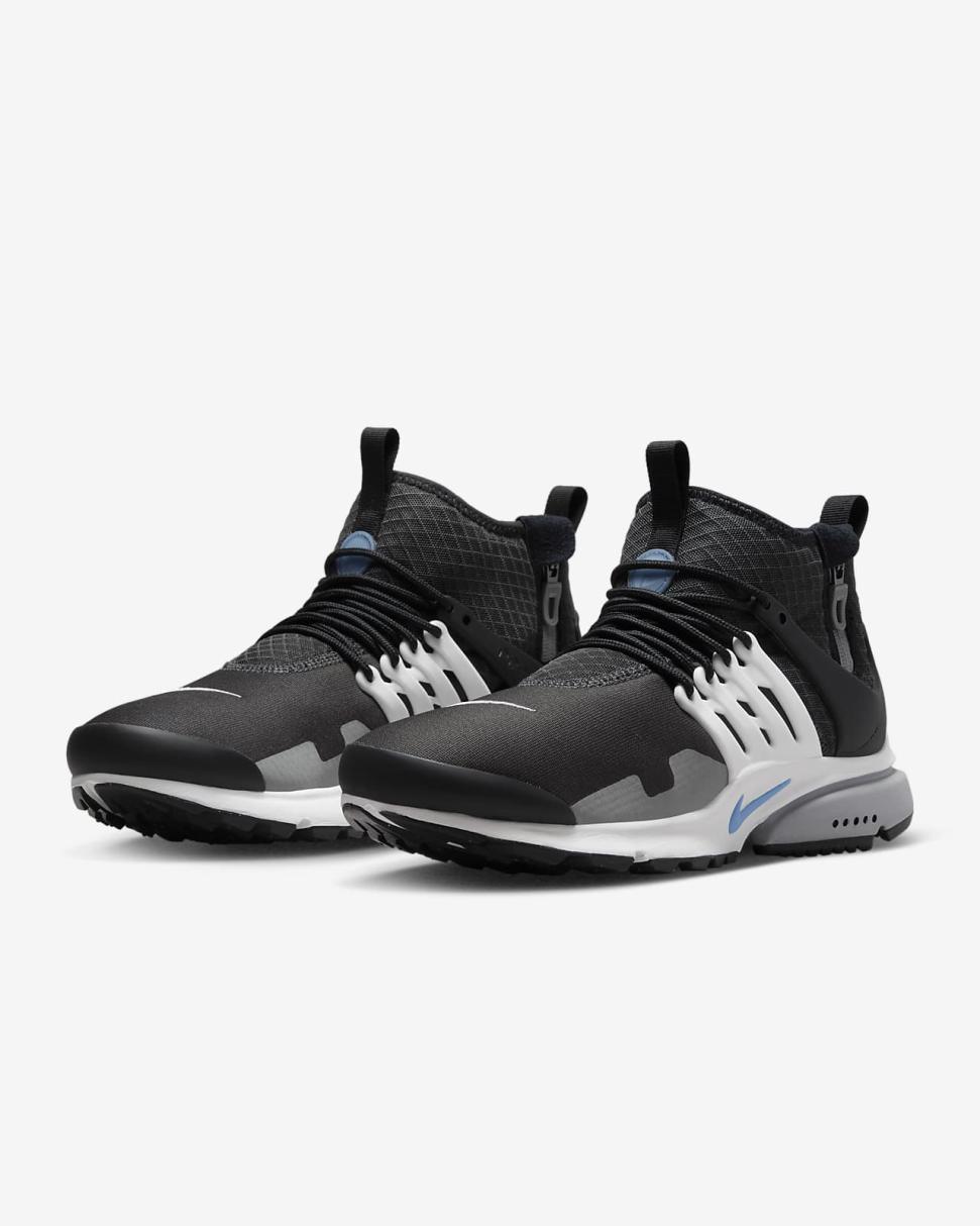 Nike Air Presto Mid Utility Anthracite/Summit White/Particle Grey/University Blue | Mens Nike Lifestyle