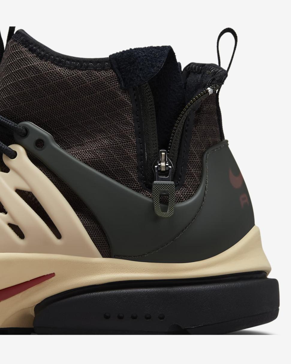 Nike Air Presto Mid Utility Baroque Brown/Sesame/Sequoia/Canyon Rust | Mens Nike Lifestyle