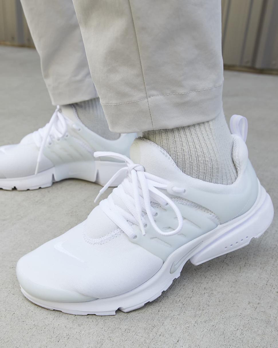 Nike Air Presto White/Pure Platinum | Mens Nike First Day Kicks