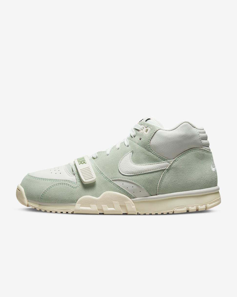 Nike Air Trainer 1 Enamel Green/Summit White/Coconut Milk/Sail | Mens Nike Lifestyle